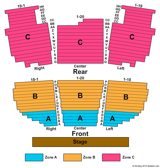 Skyline Stage At Navy Pier Cirque Zone Seating Chart